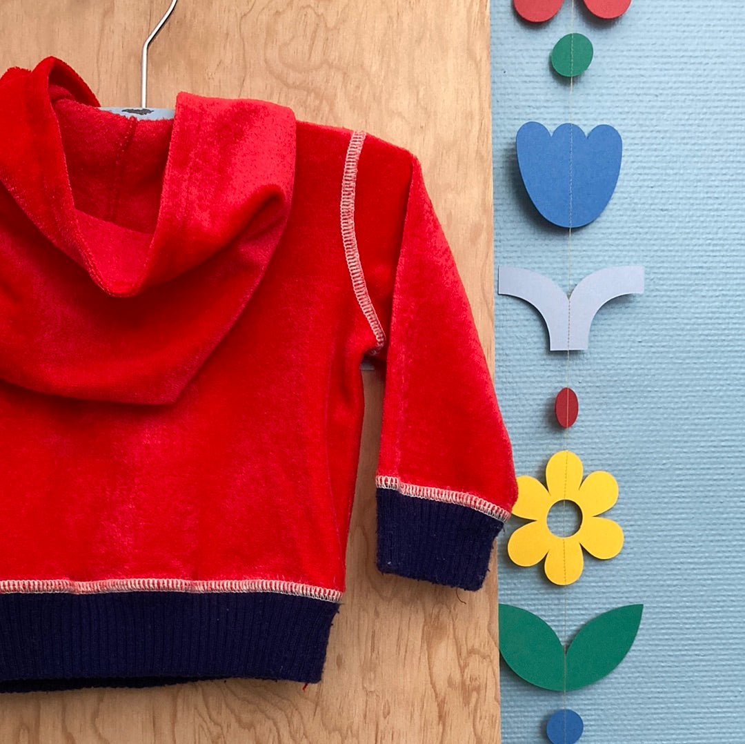 Sweat 70s peau de pêche