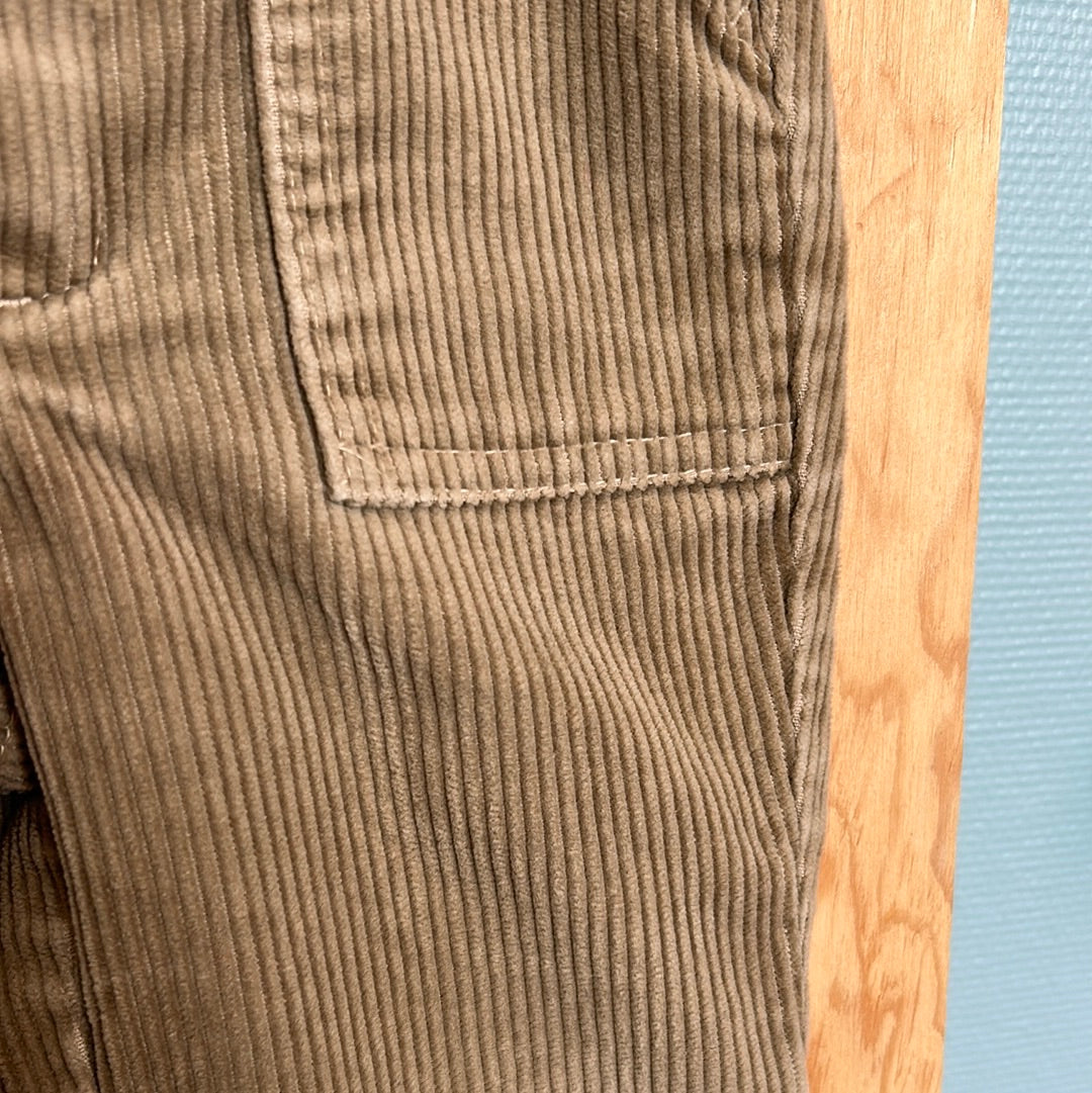 Pantalon beige velours côtelé