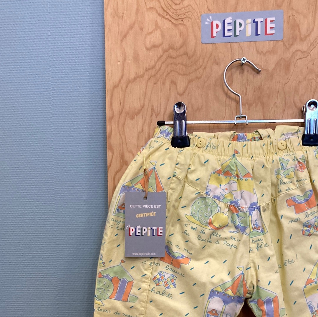 Pantalon à bretelle molletonné