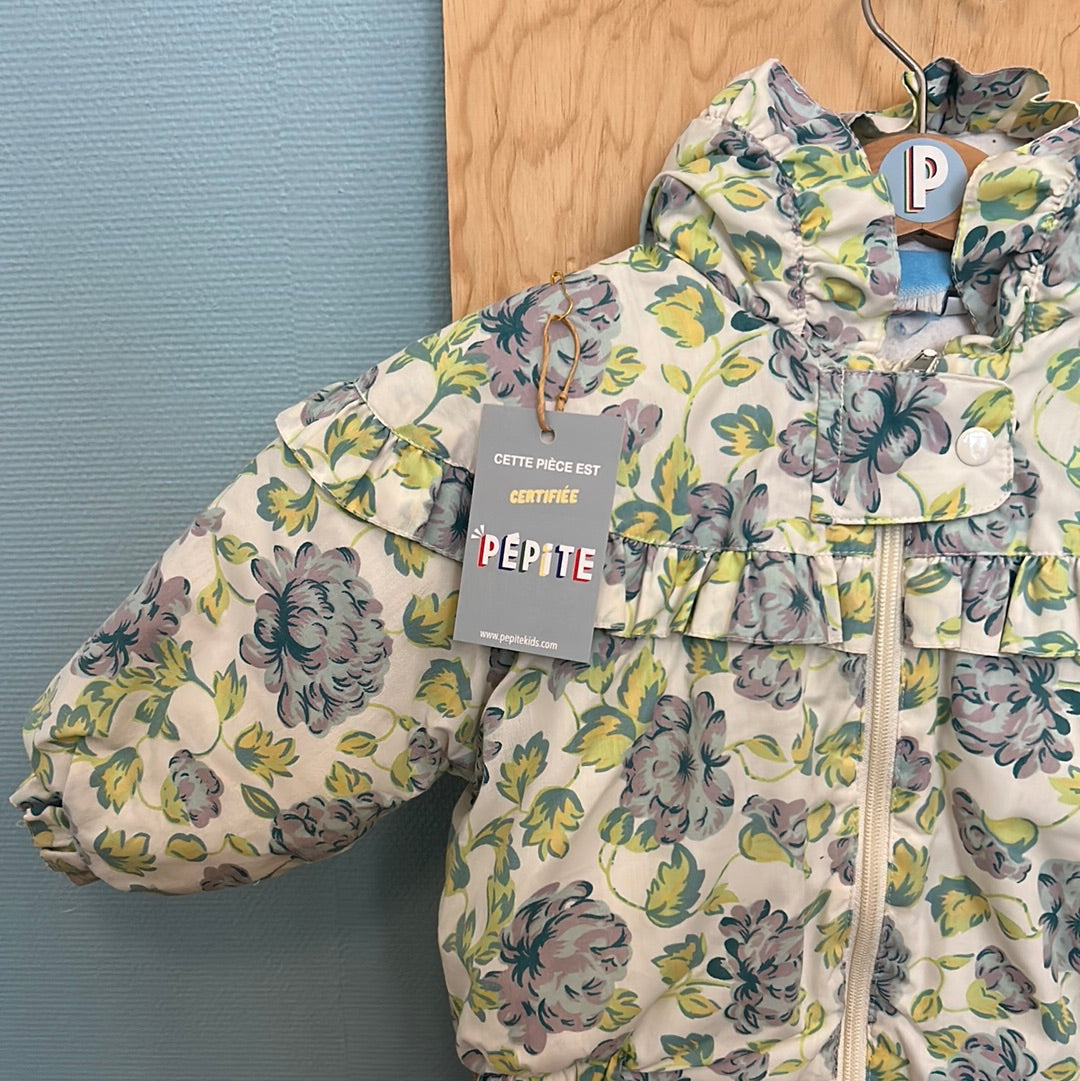 Manteau doublé fleuri