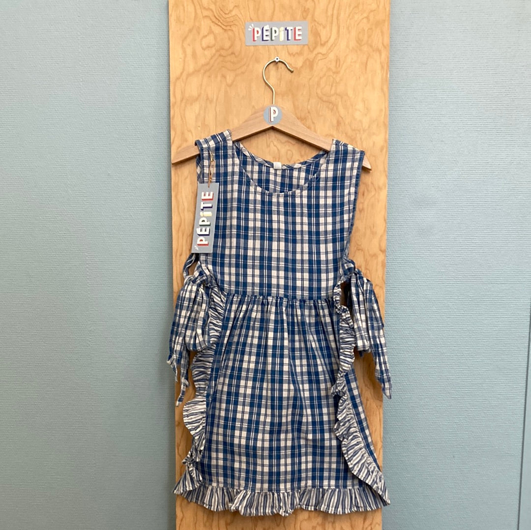 Robe tablier à carreaux