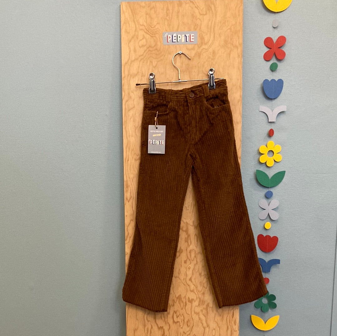 Pantalon velours chocolat