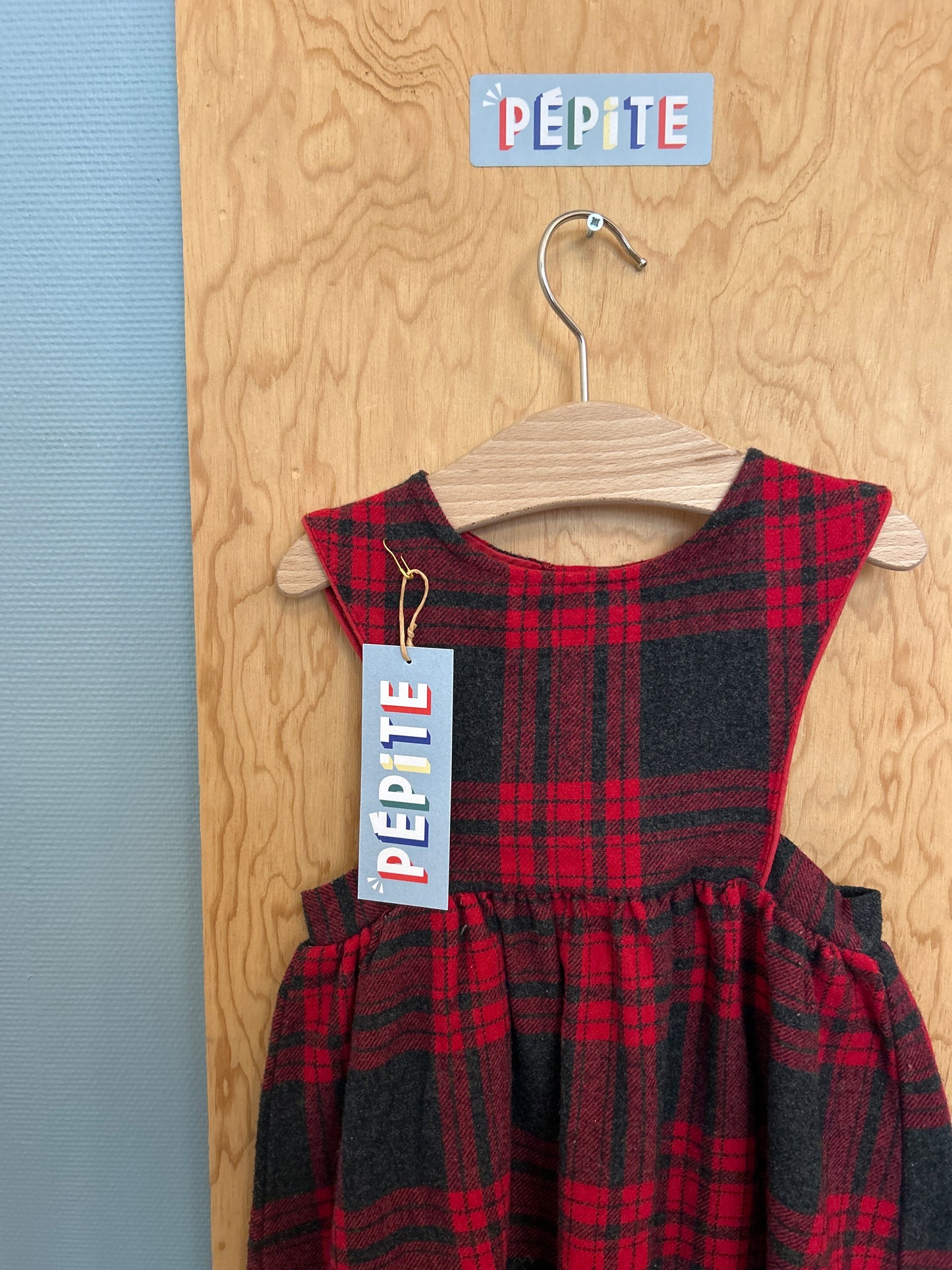 Robe laine tartan