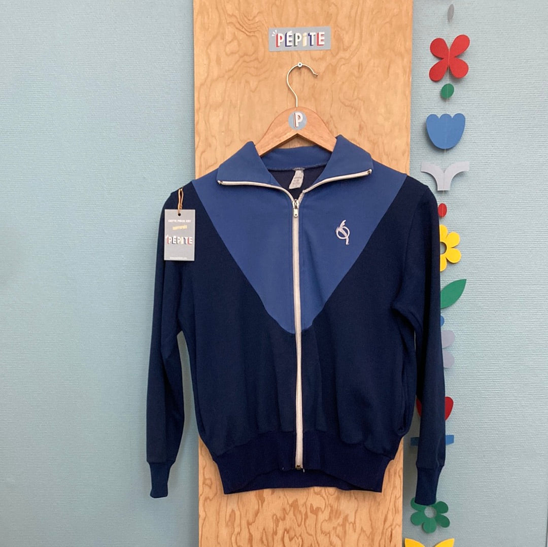 Veste 70s bleue