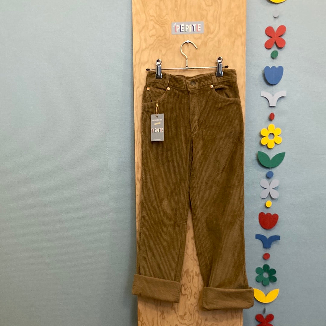 Pantalon velours Camel