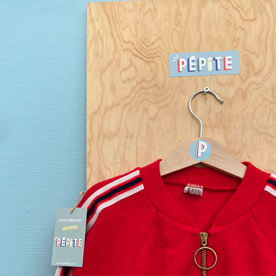 Veste 70s rouge
