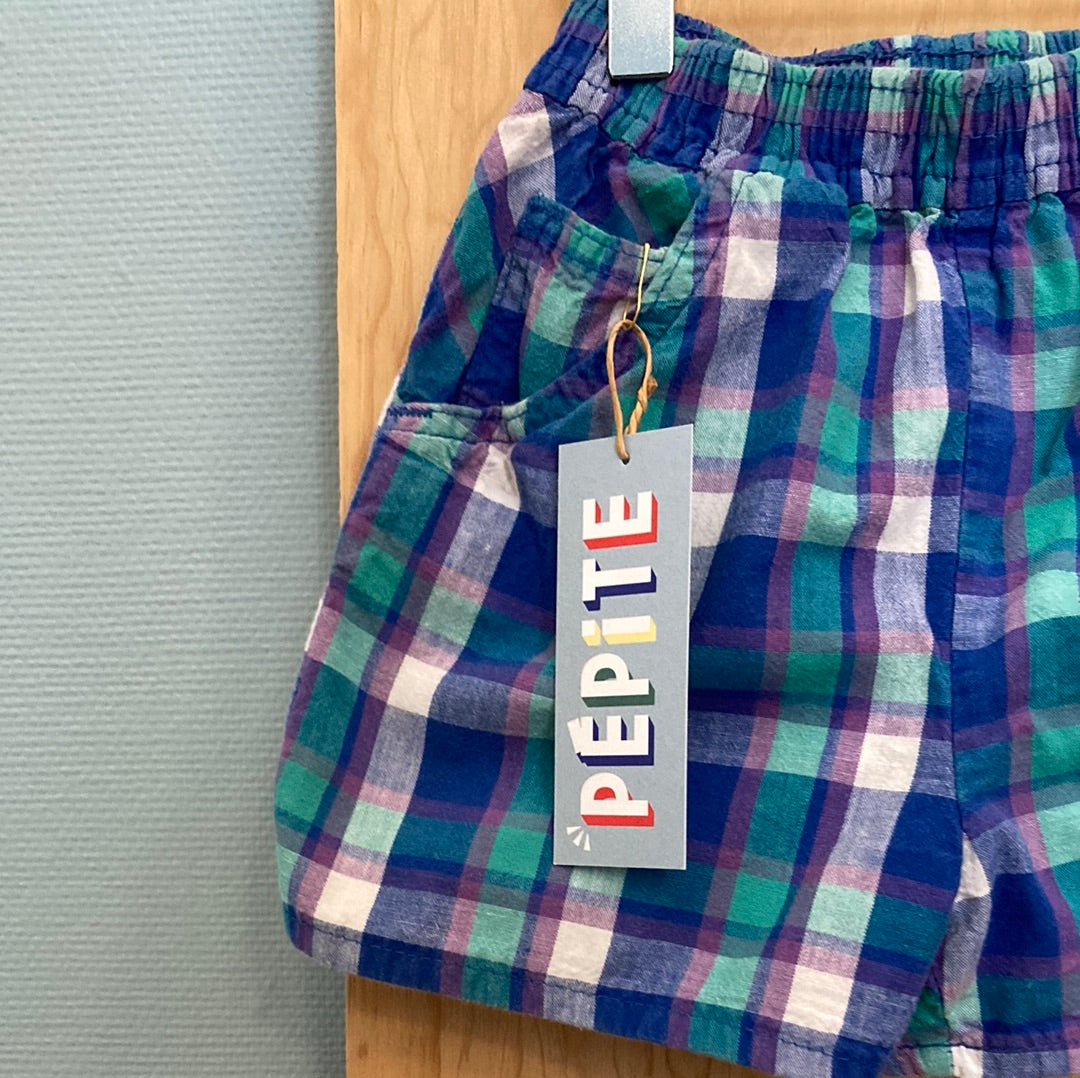 Short à carreaux