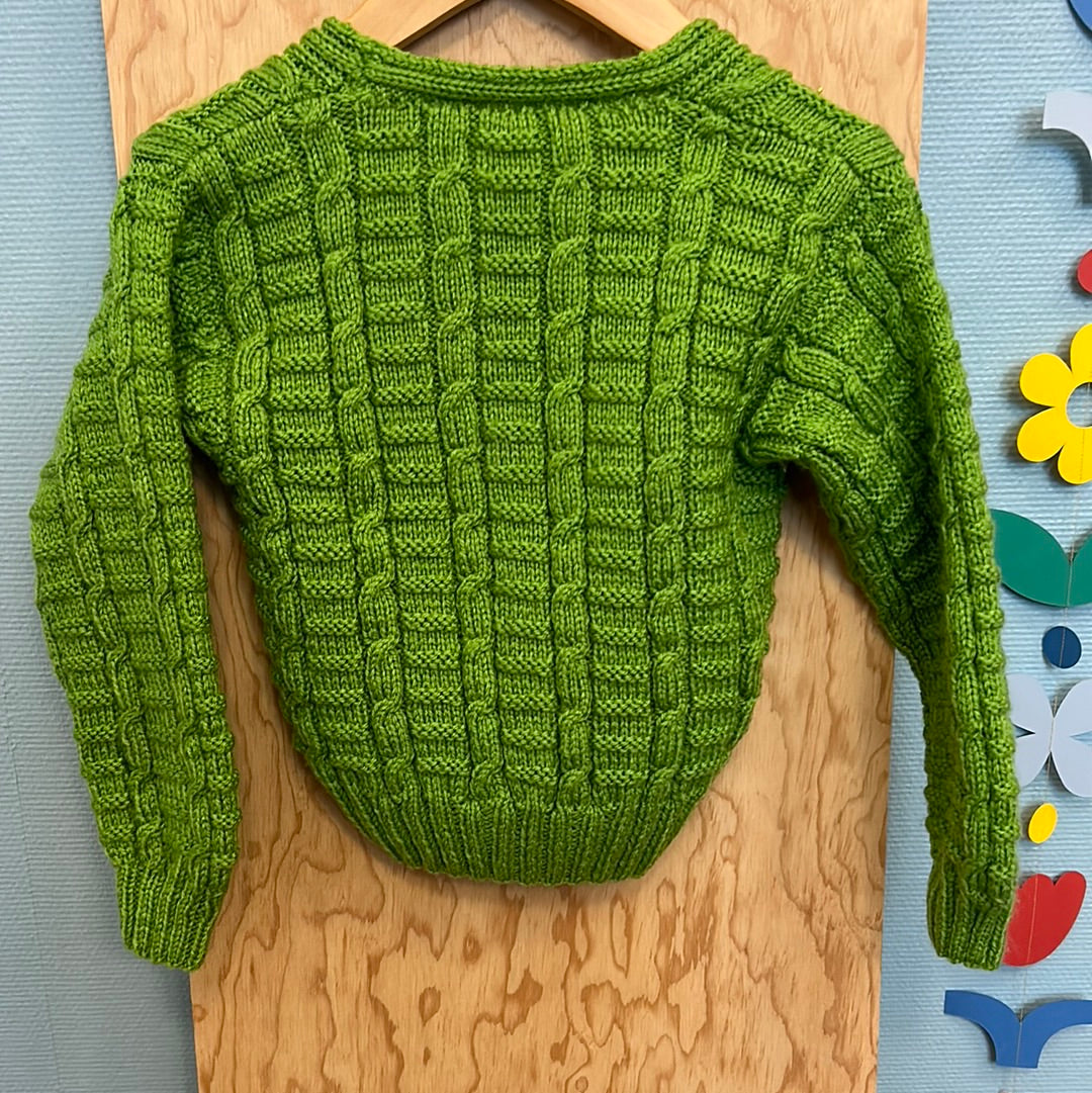Gilet tricot vert