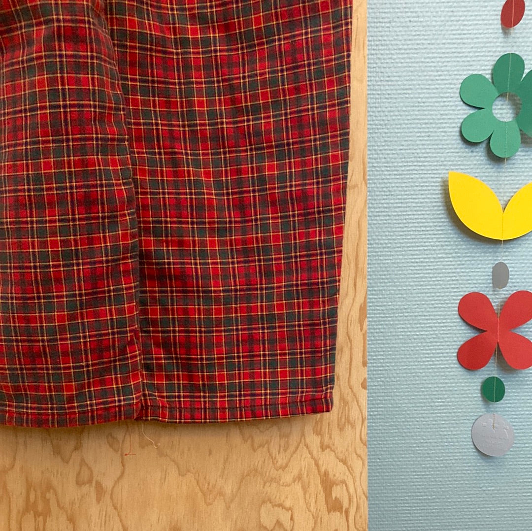 Salopette Tartan rouge