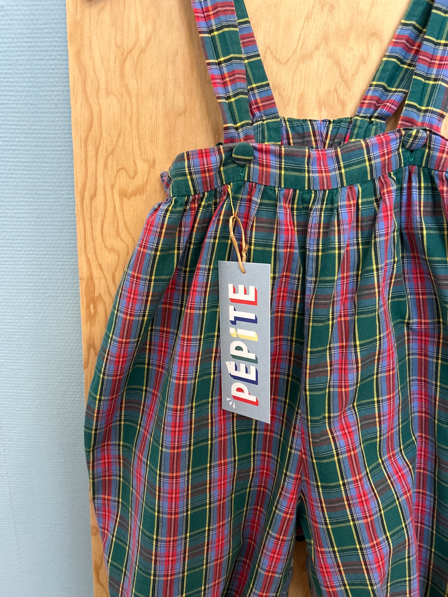 Pantalon / bretelles tartan