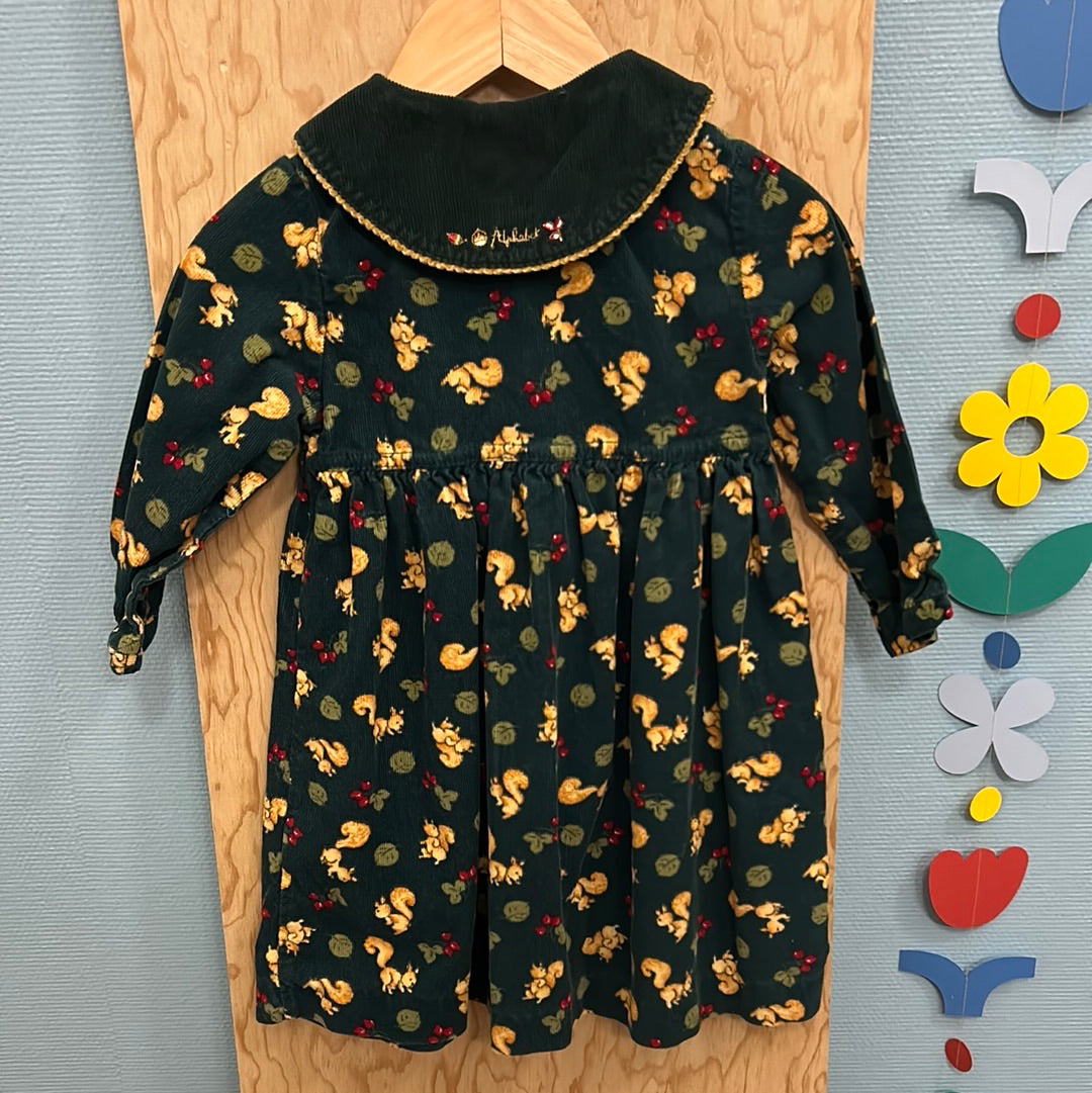 Robe velours écureuil