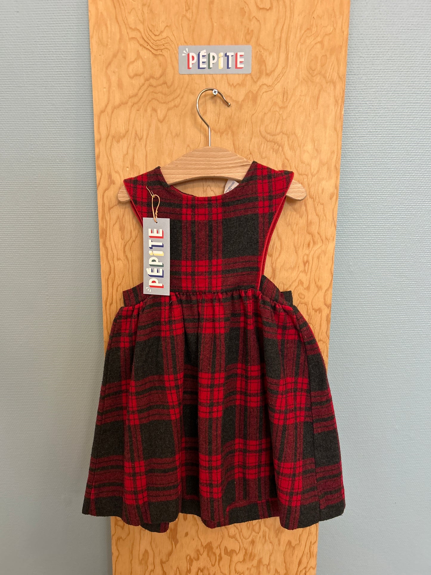 Robe laine tartan