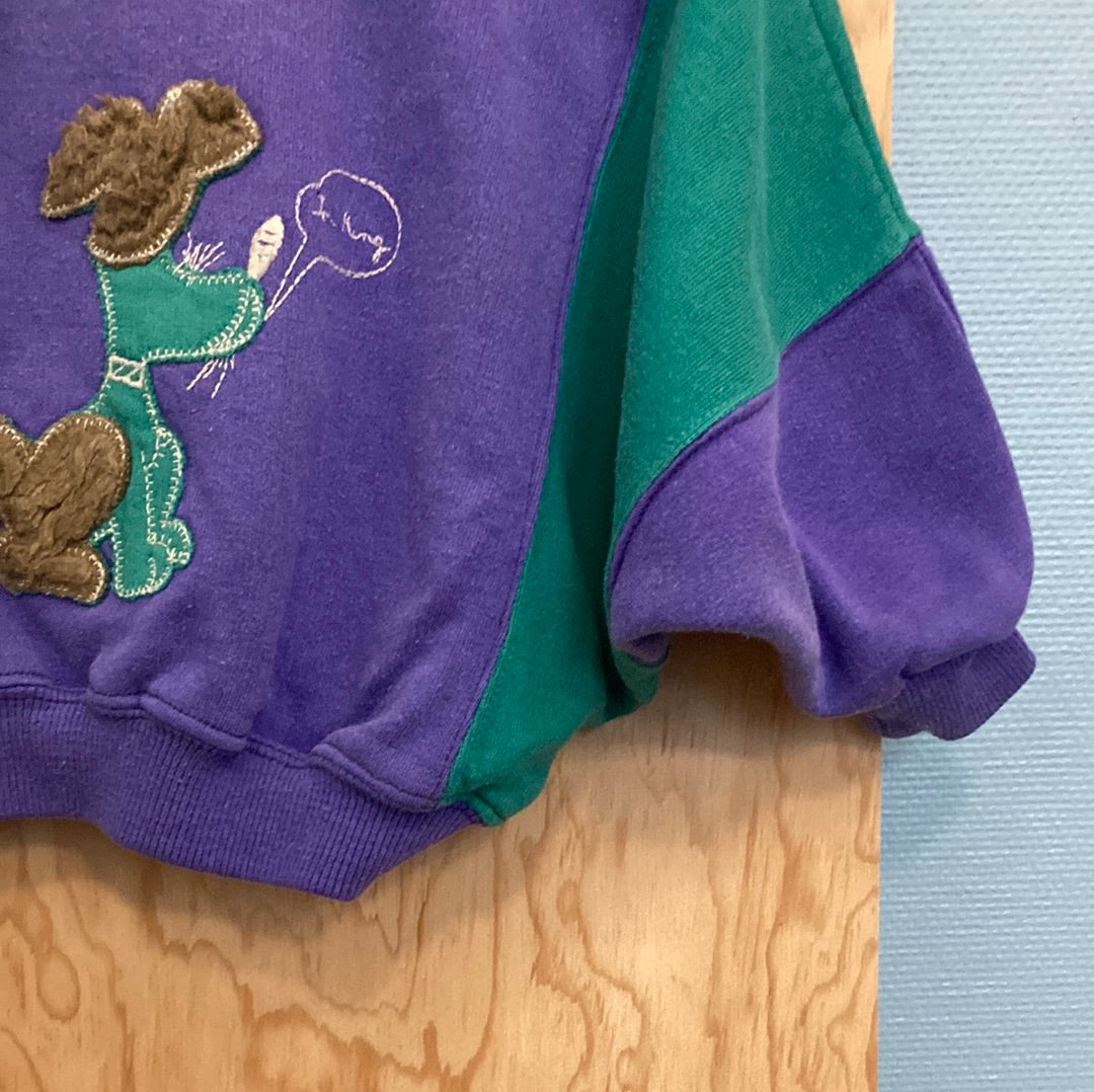 Sweat violet et vert