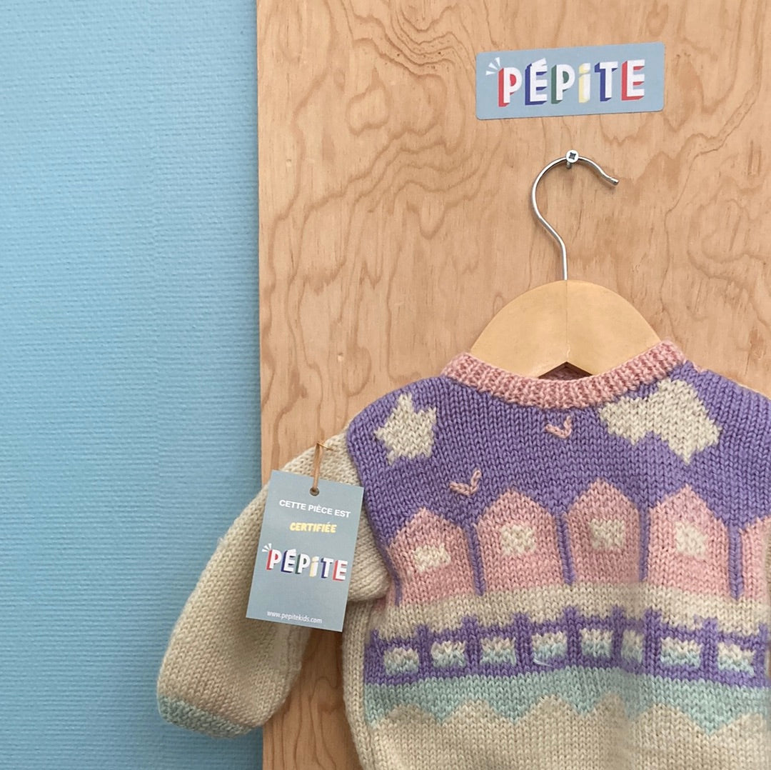 Pull maison pastel