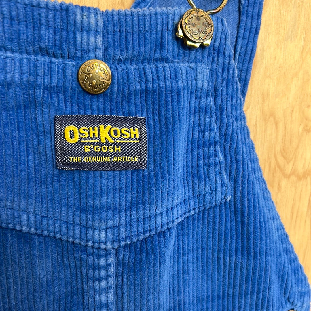Salopette Oshkosh velours côtelé bleu