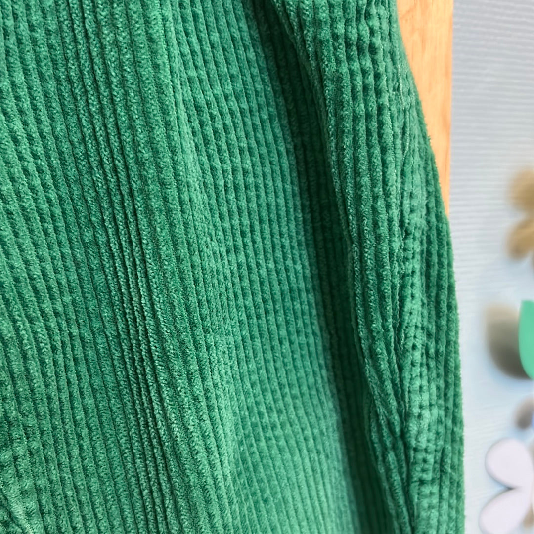Pantalon vert velours côtelé