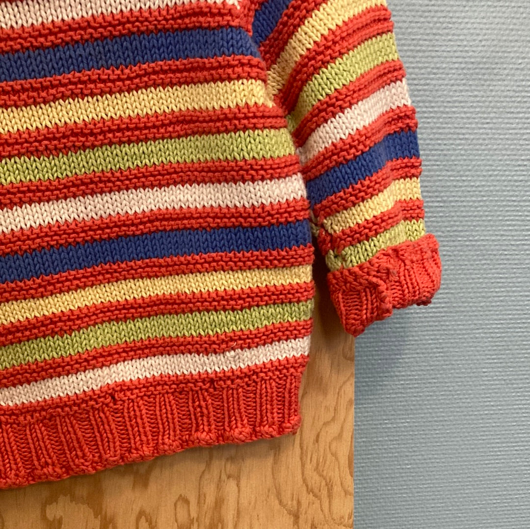Pull rayé rose