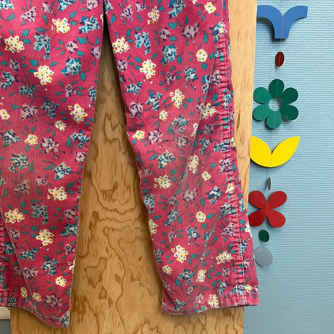 Salopette Oshkosh velours rose à fleurs