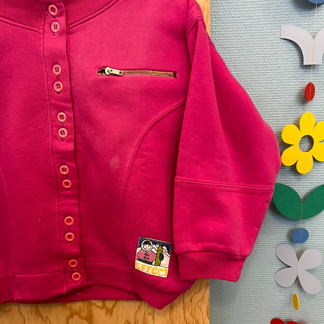 Sweat gilet rose bombek