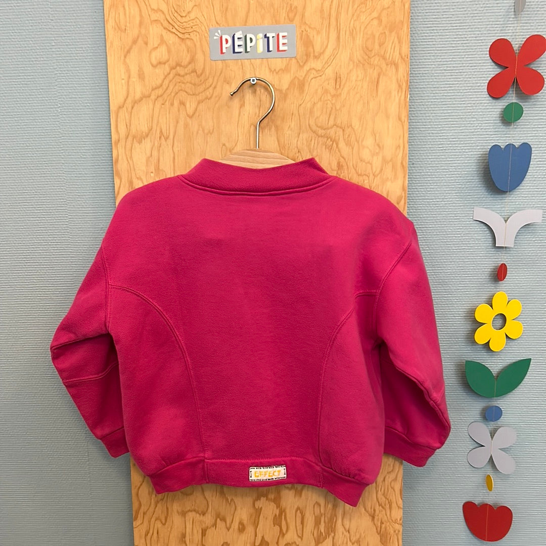Sweat gilet rose bombek