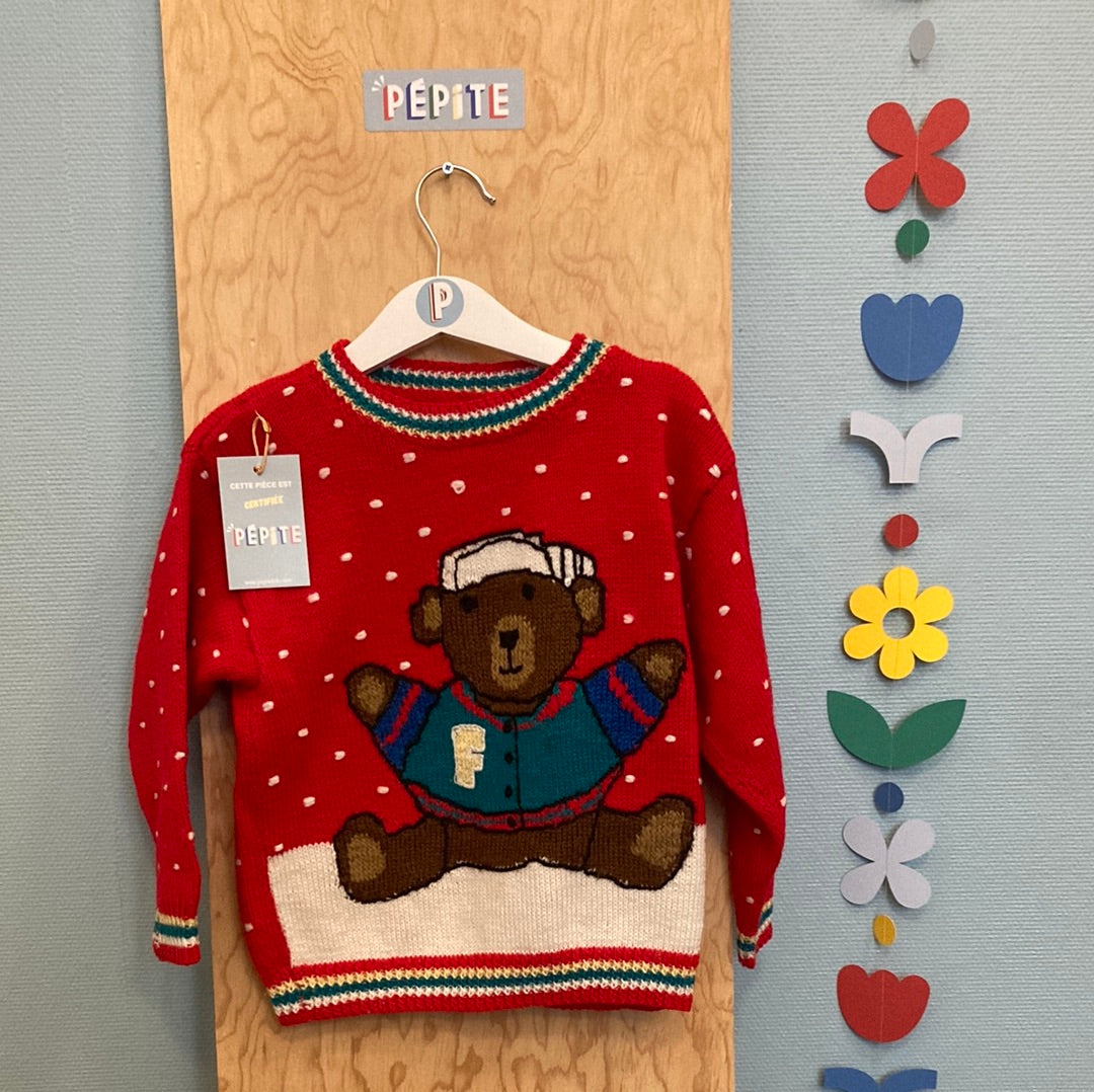 Pull Phildar teddy bear