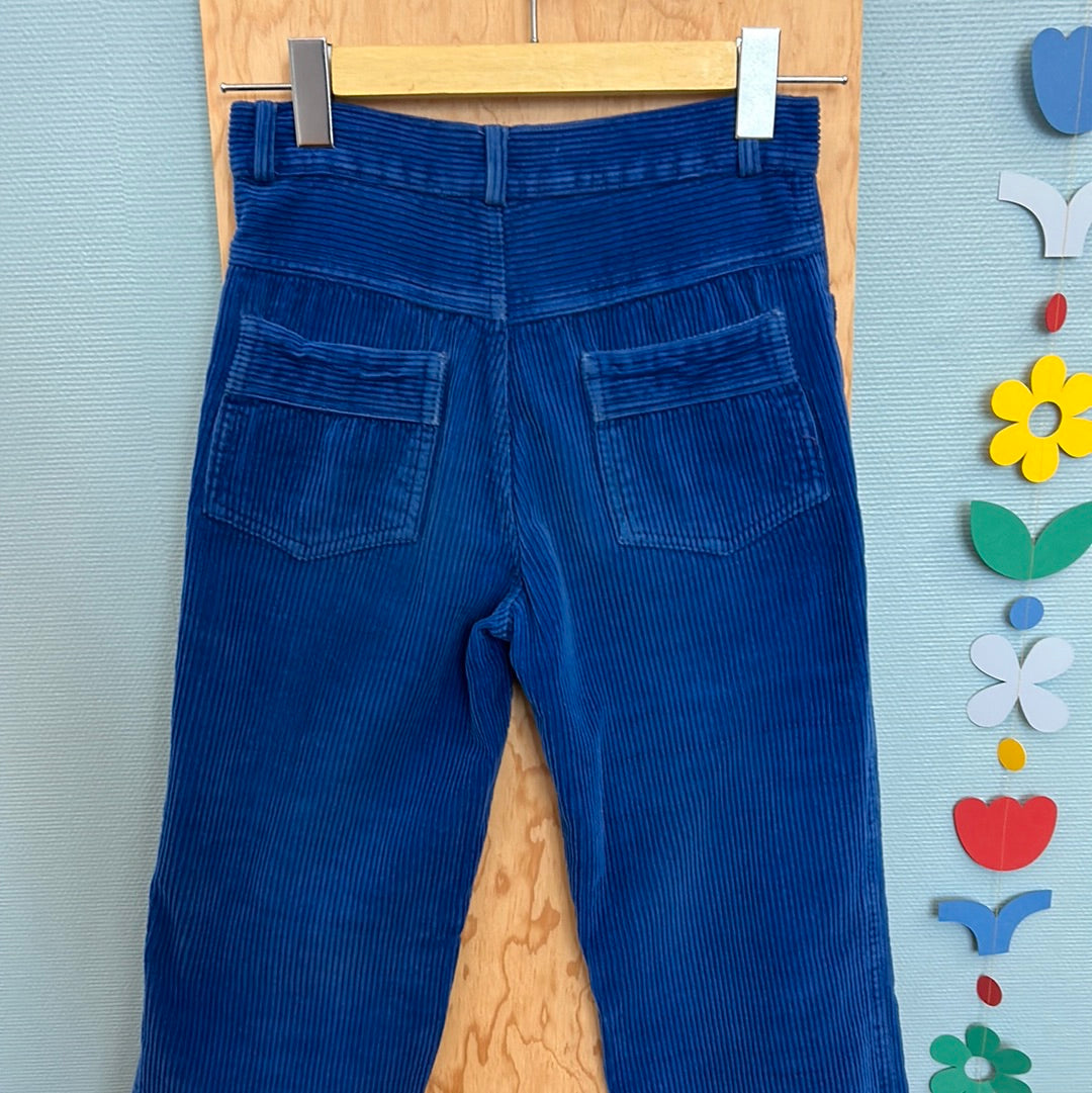 Pantalon bleu roi velours côtelé