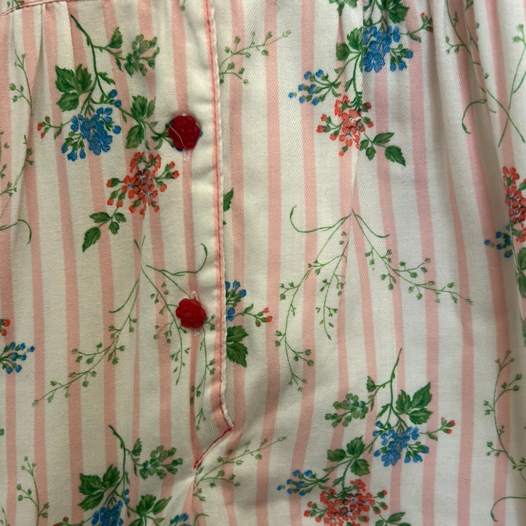 Combi molleton fleurie
