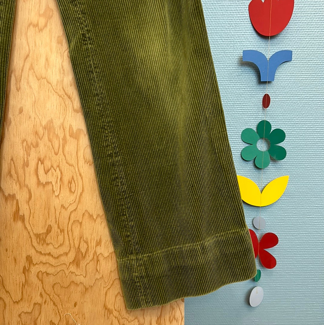 Pantalon olive velours côtelé