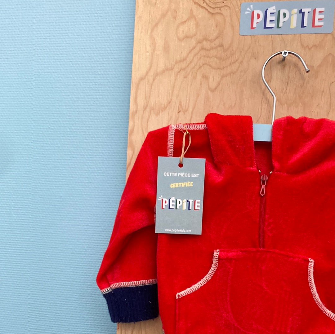 Sweat 70s peau de pêche
