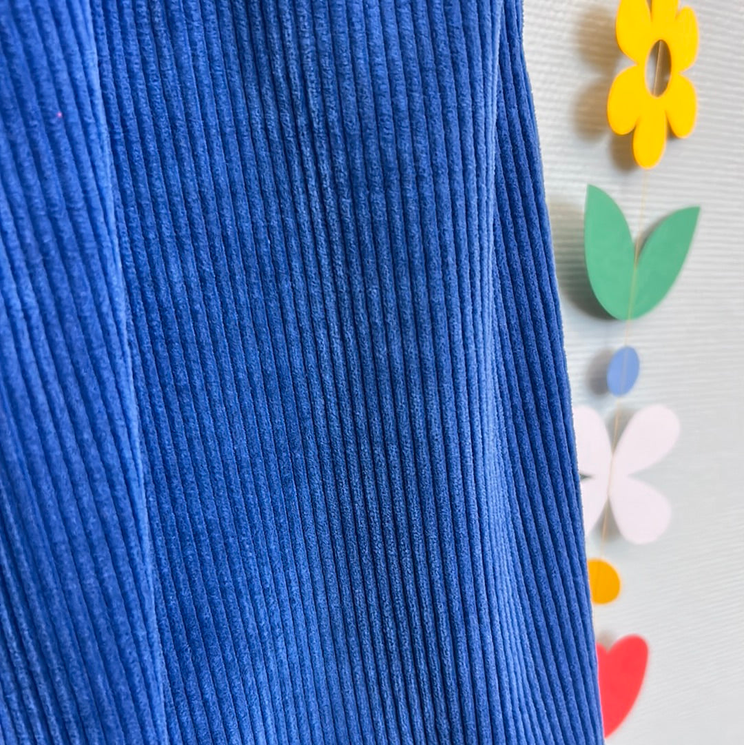 Pantalon bleu roi velours côtelé