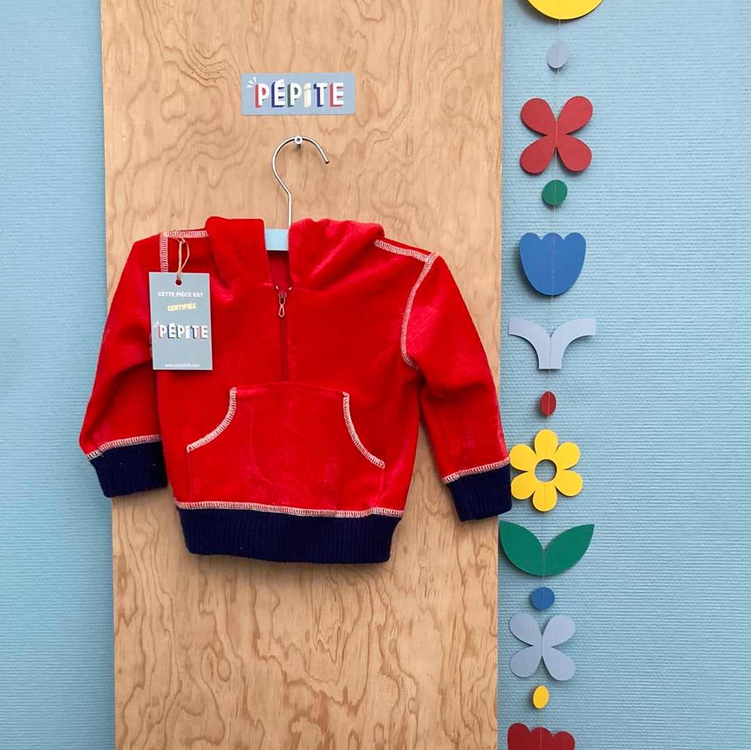 Sweat 70s peau de pêche