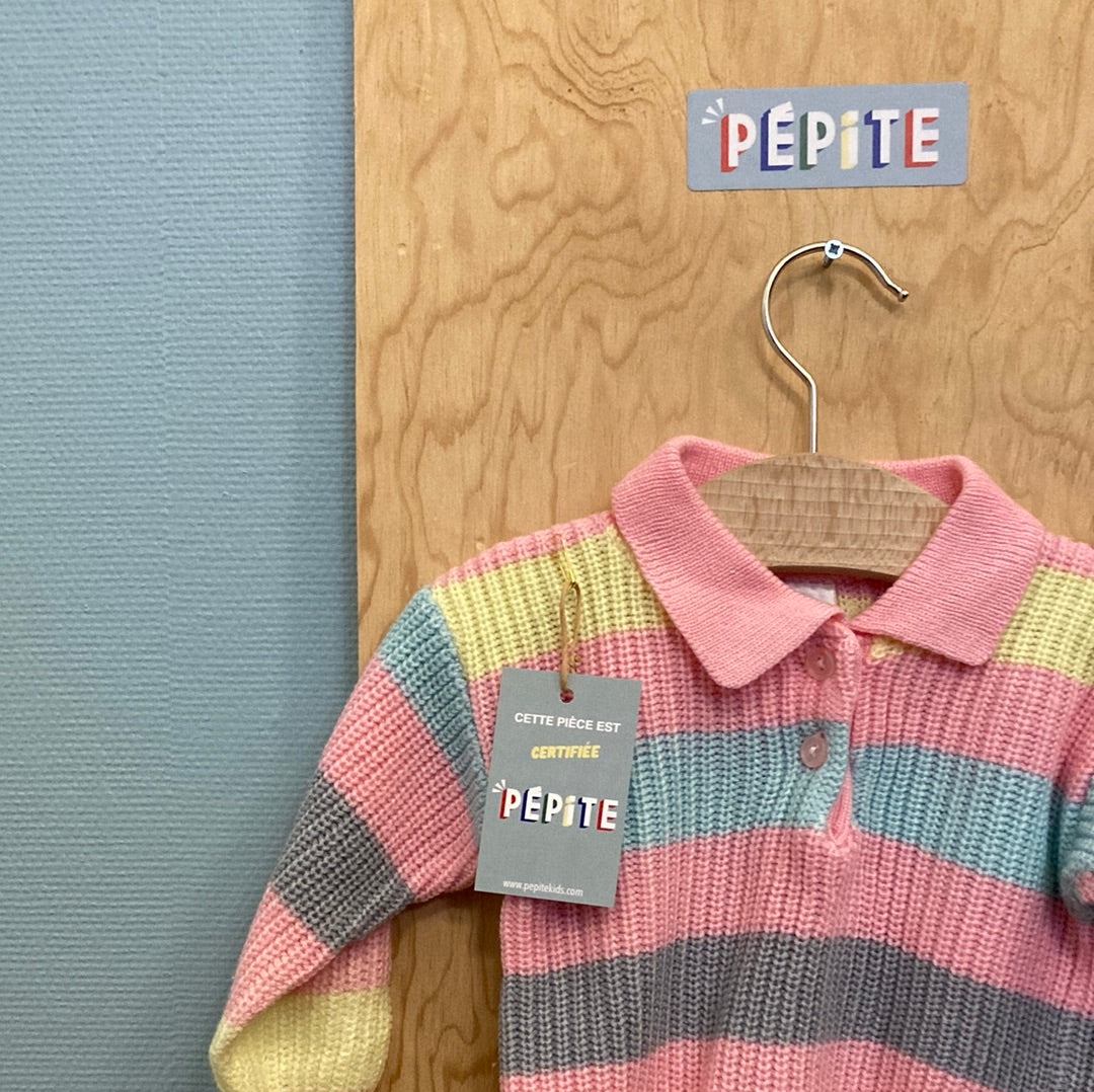 Pull pastel multicolore