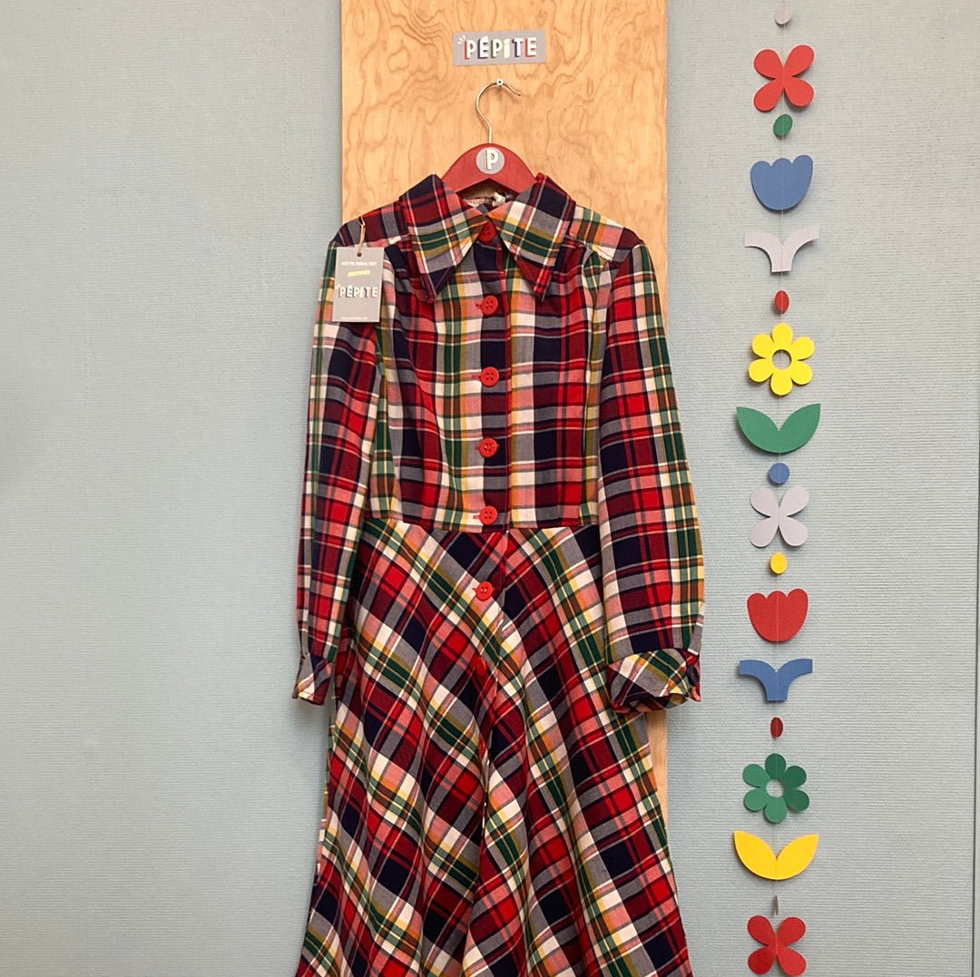Robe écolière tartan