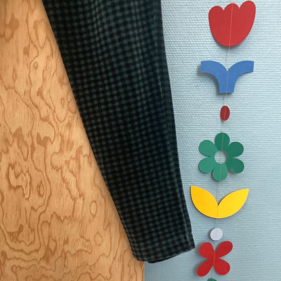 Pantalon GAP peau de pêche à carreaux