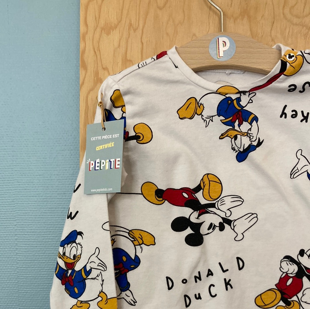 Teesh manches longues Donald et Mickey