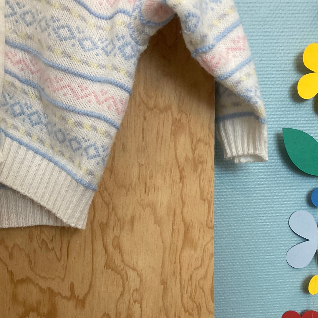 Gilet tricot pastel