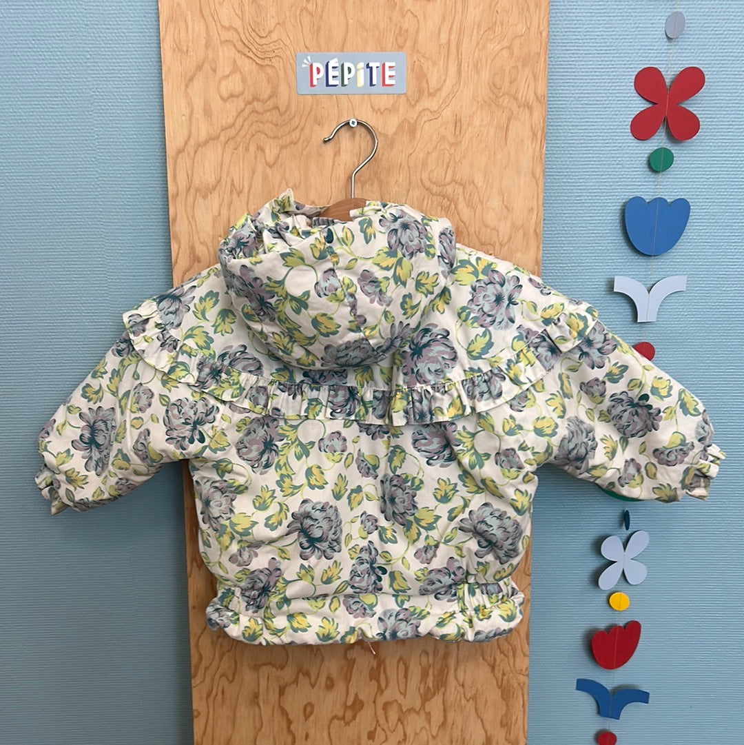 Manteau doublé fleuri