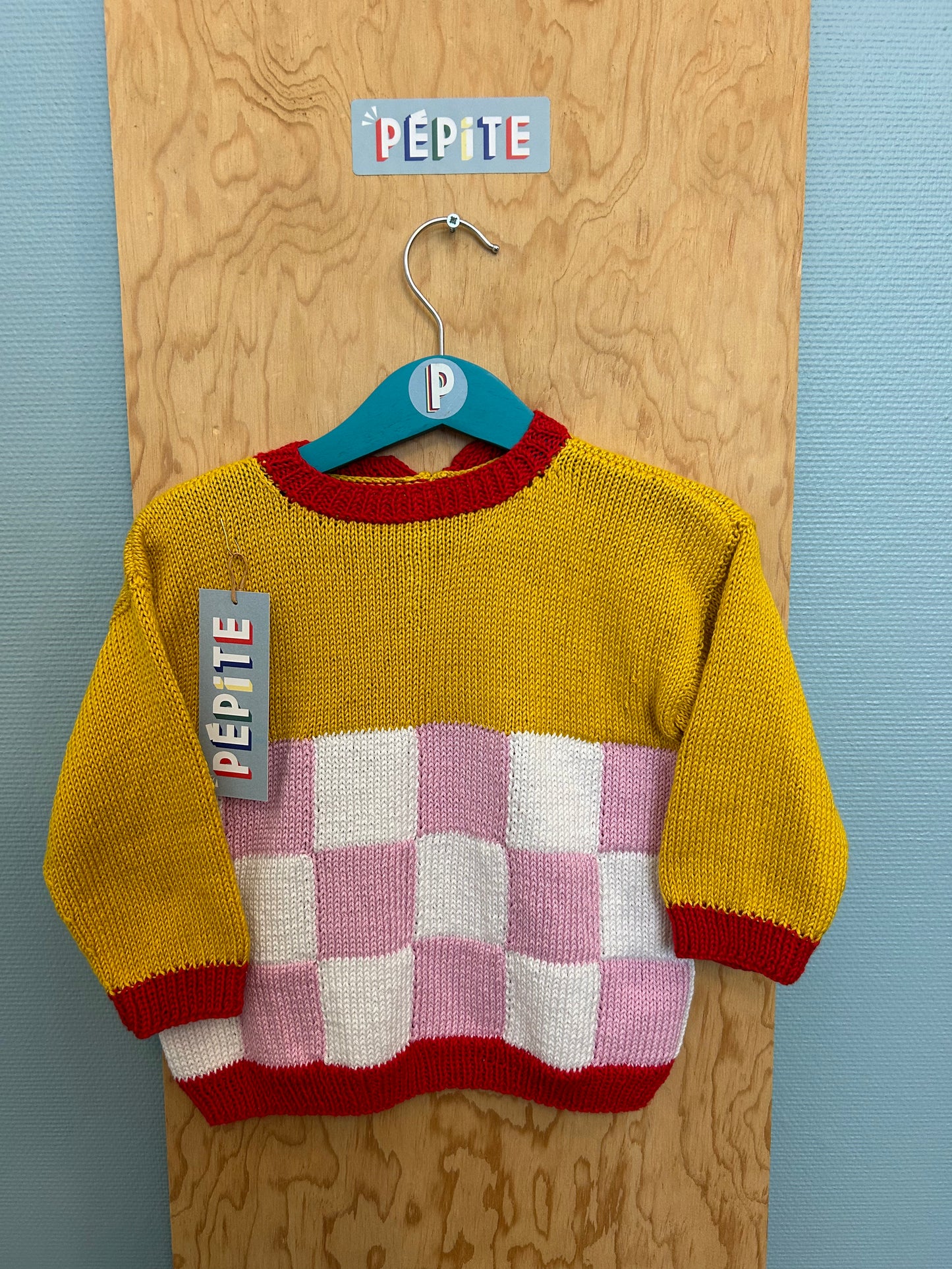 Pull de Joëlle damier