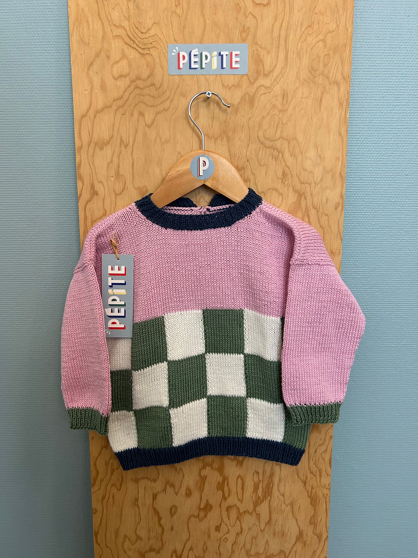 Pull de Joëlle damier