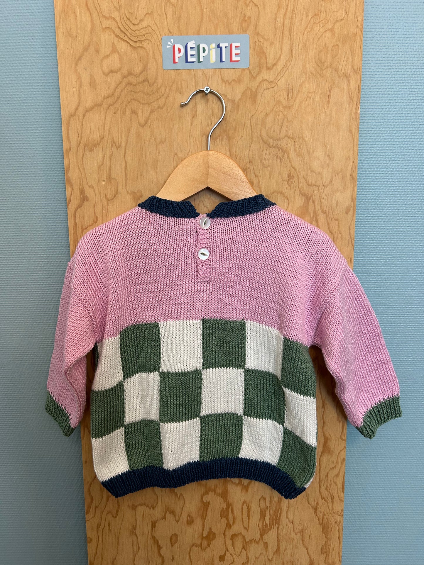 Pull de Joëlle damier
