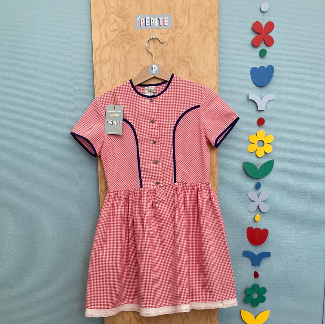 Robe vichy rose