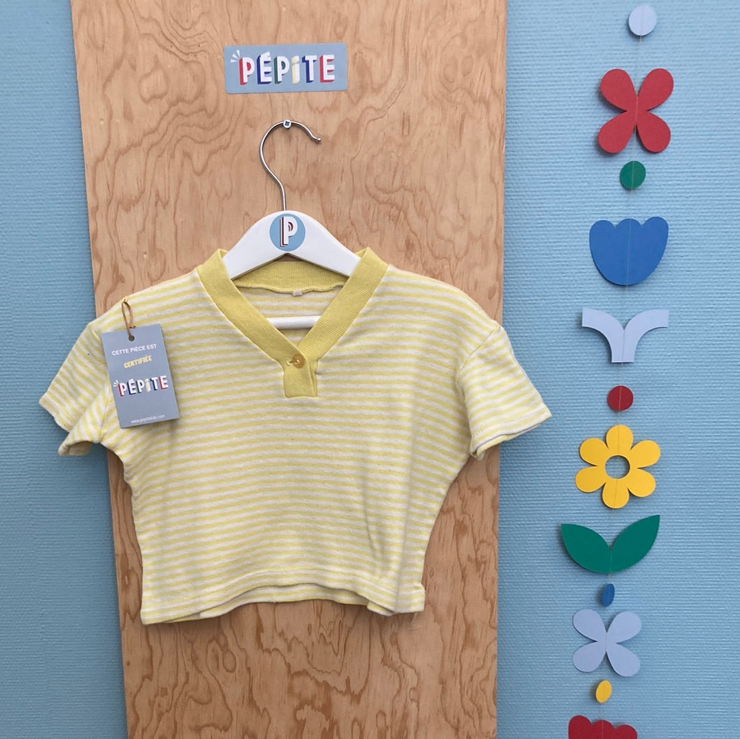 Cropped top rayé