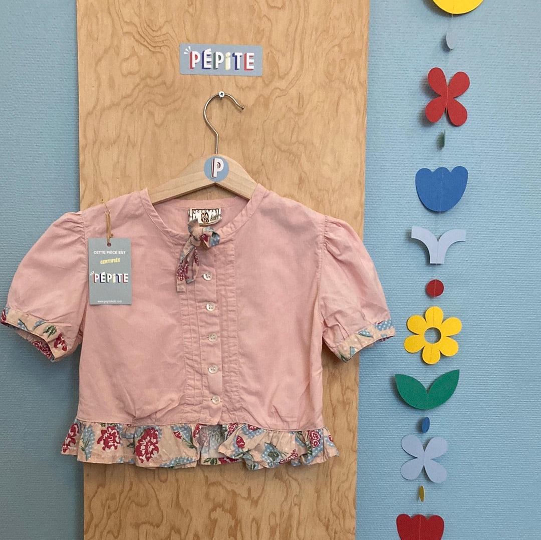 Blouse rose poudré