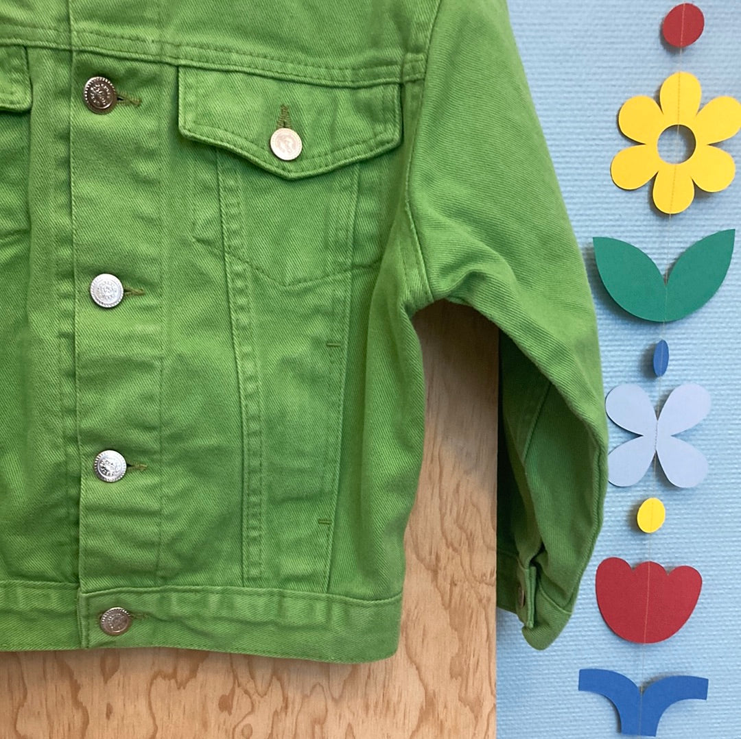 Veste jean verte