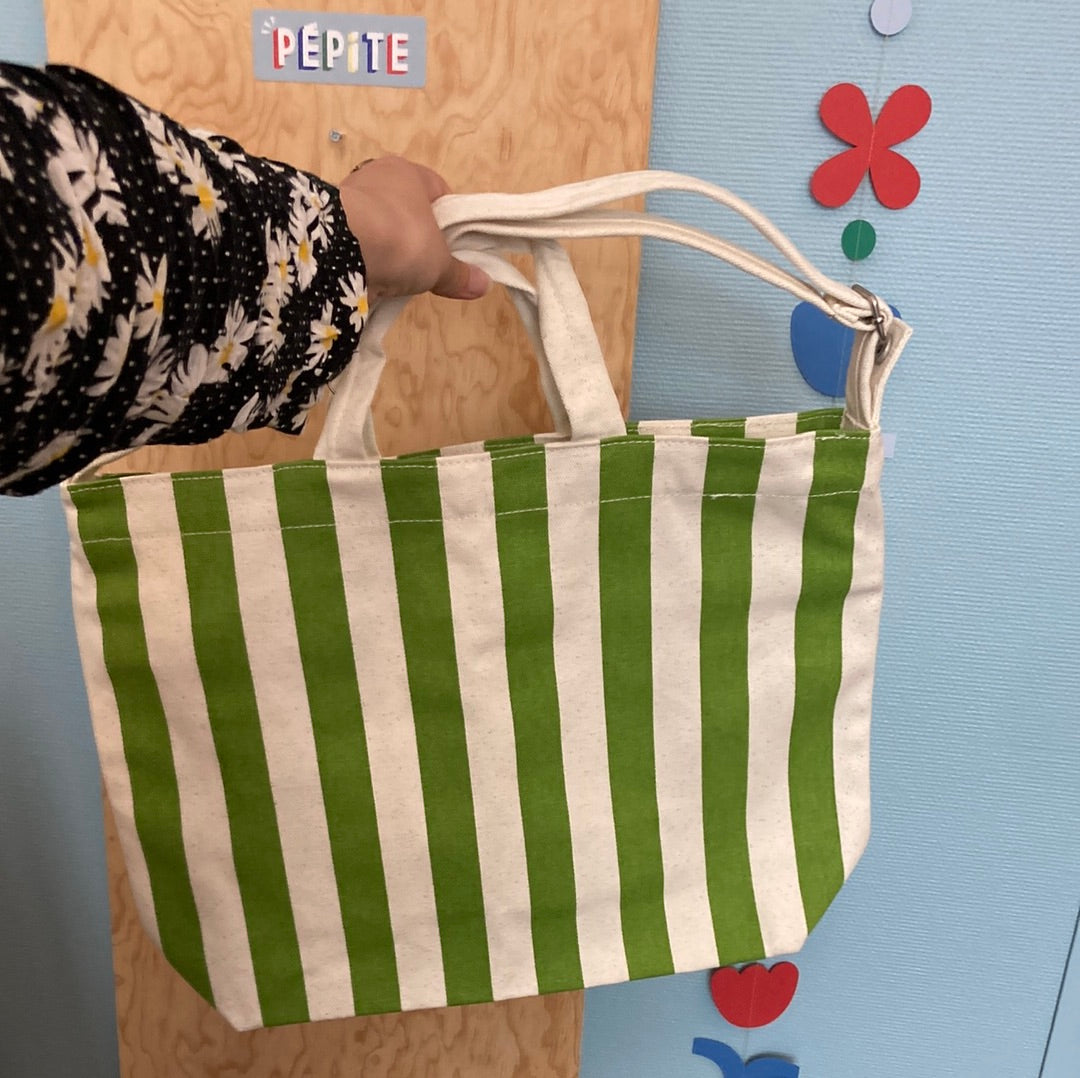 Sac cabas rayé