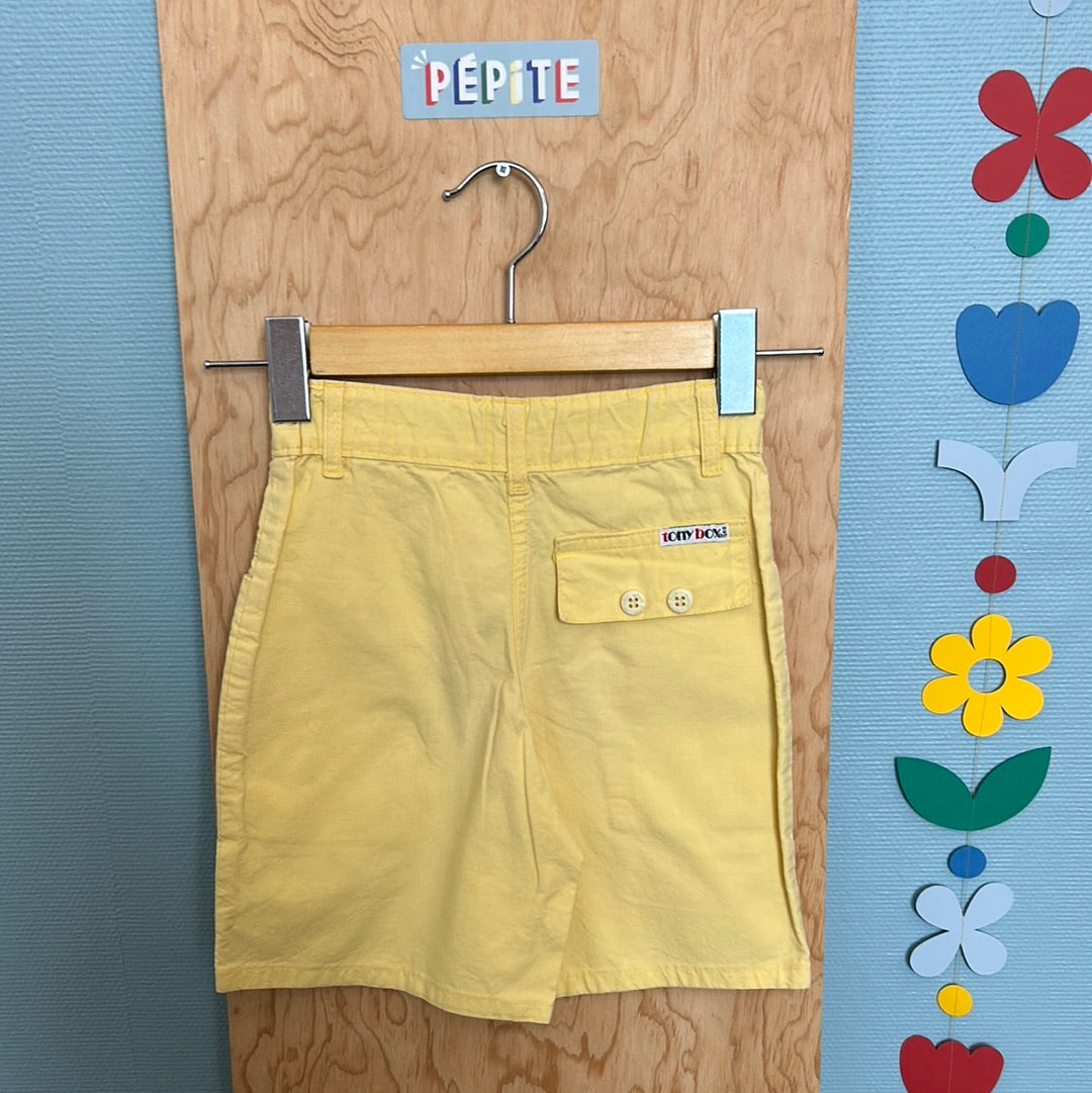 Short jaune pastel