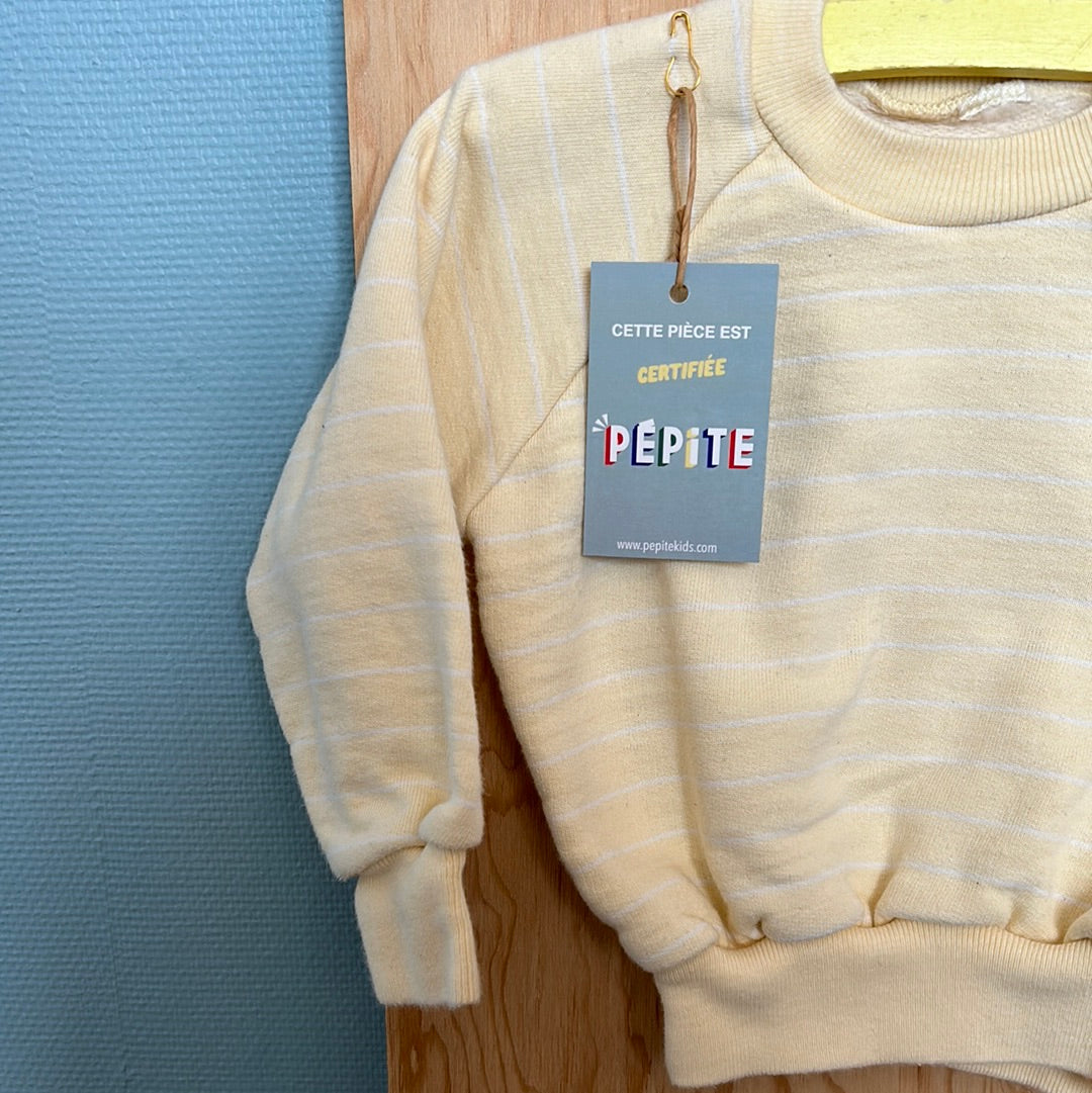 Sweat jaune pastel