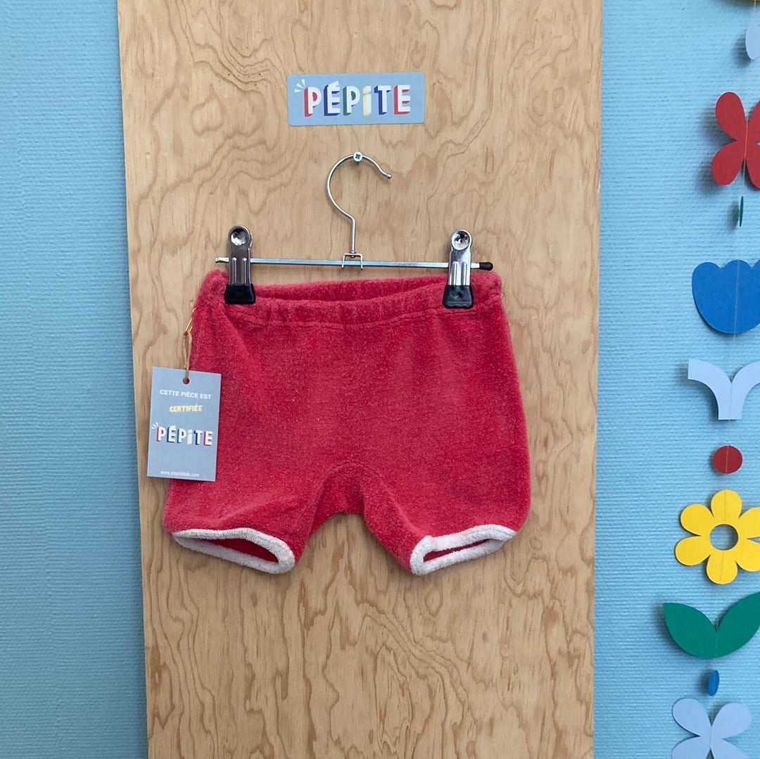 Short éponge rouge