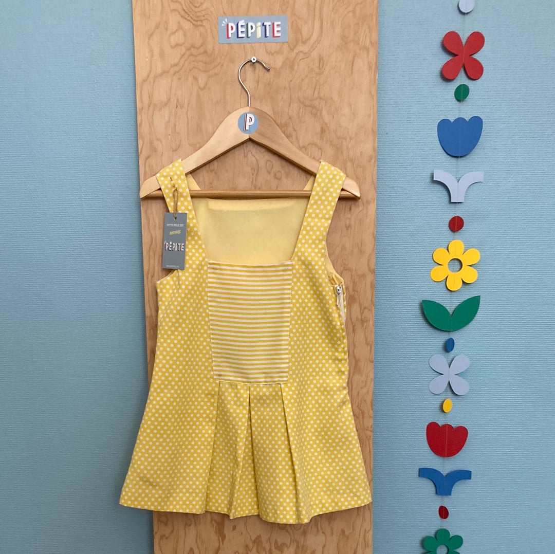 Robe à pois Jaune