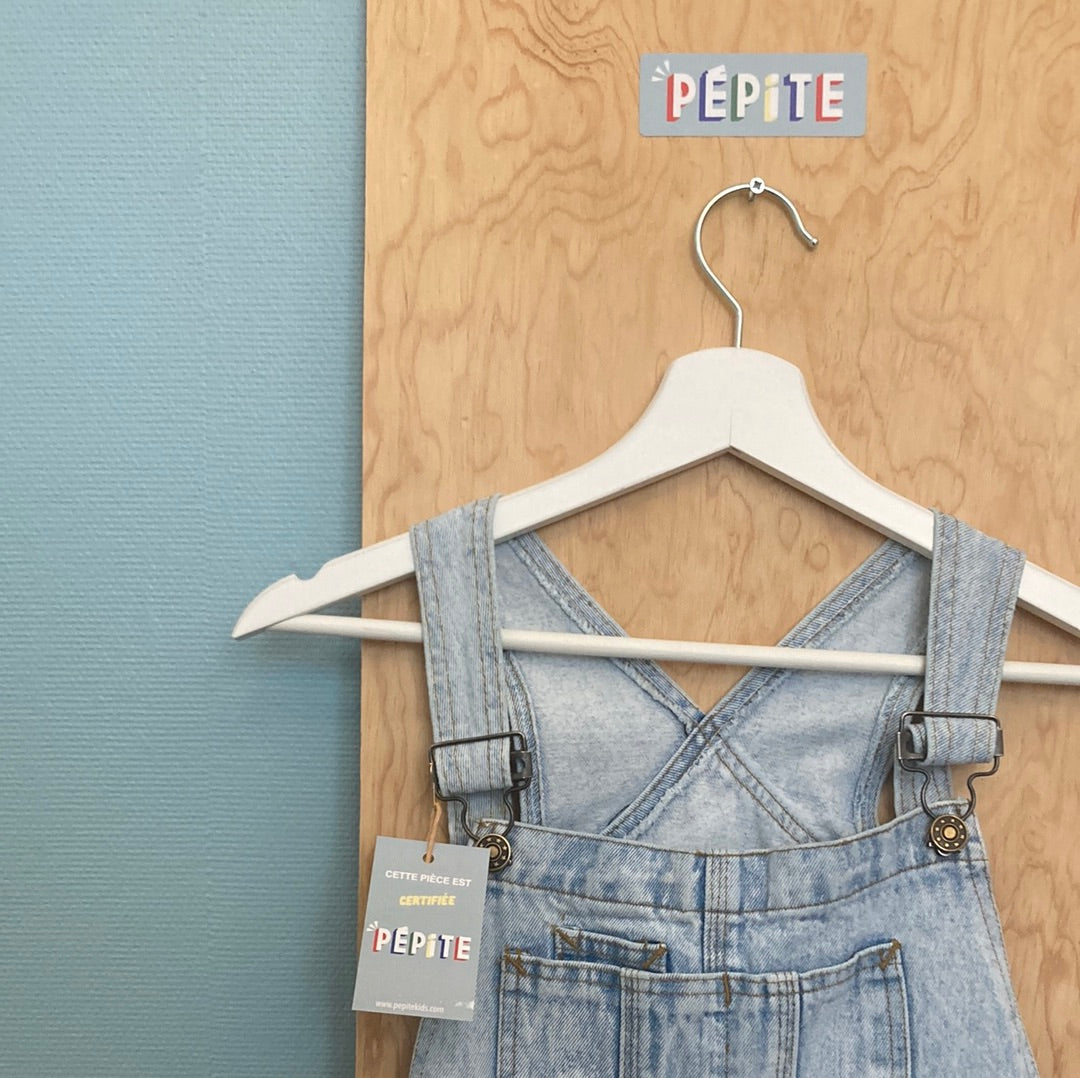 Salopette courte jean